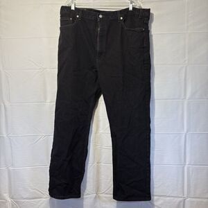 Levi’s 505 Black Dark Wash Straight Leg Relaxed Fit Jeans Men’s W42 L30